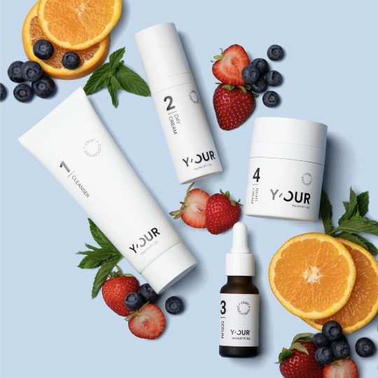 Y'OUR 4-step personalized skincare curated to your unique skin's needs