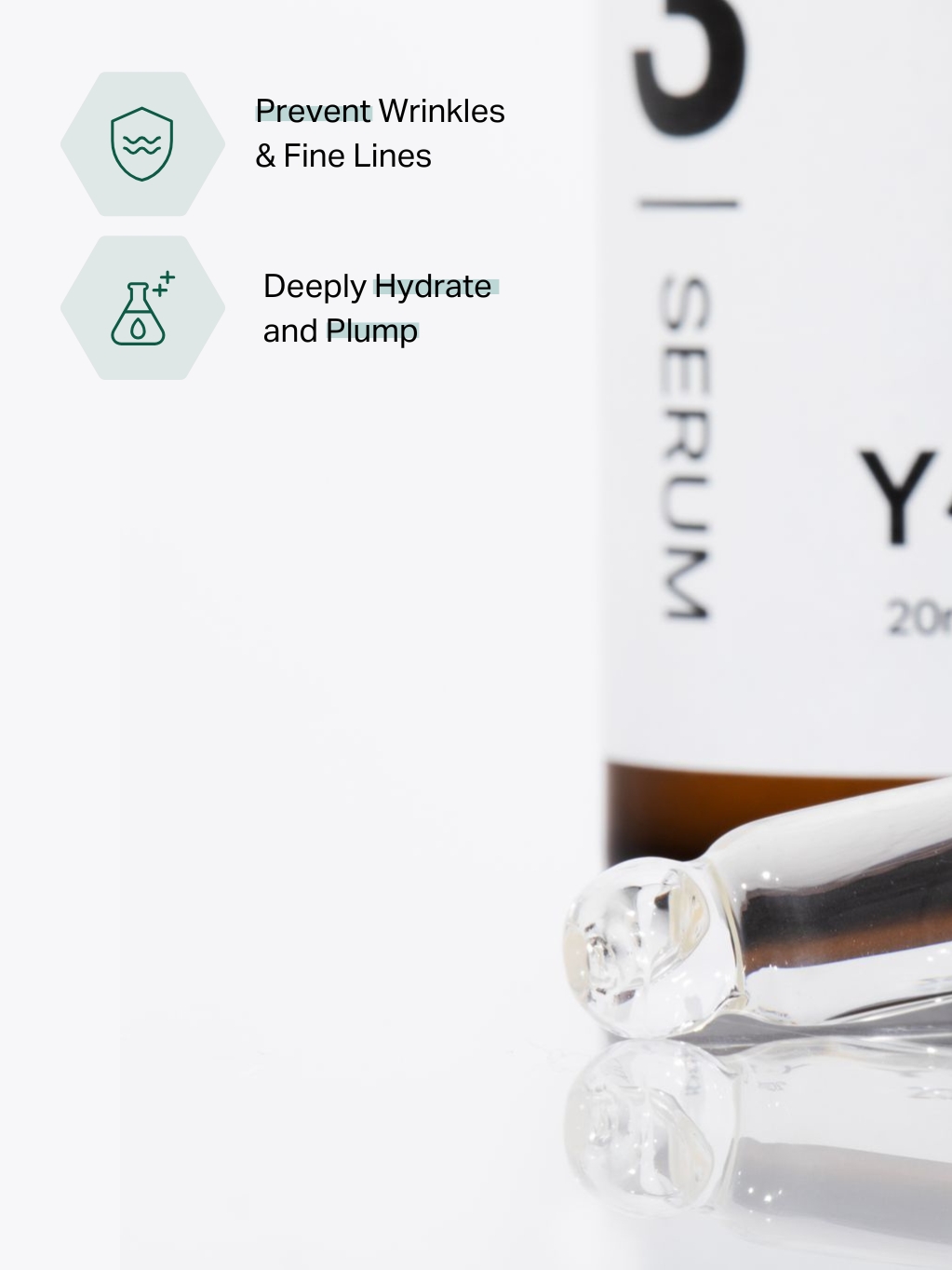 Y'OUR 4-step personalized skincare curated to your unique skin's needs