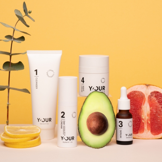 Y'OUR 4-step personalized skincare curated to your unique skin's needs